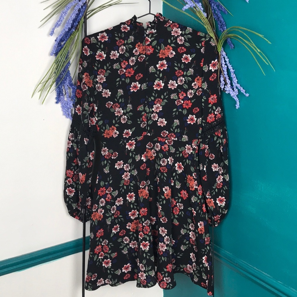 Free Generation Los Angeles black print mini dress - Picture 12 of 12